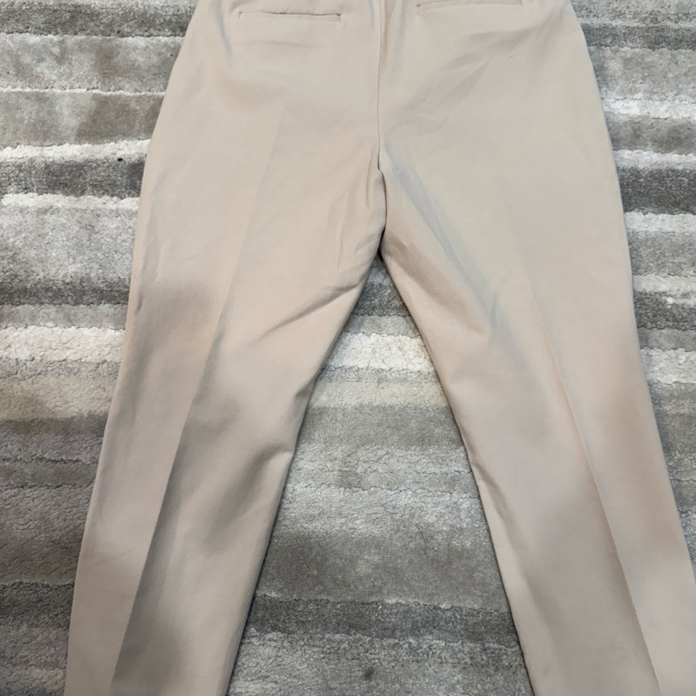 White House Black Market Light Tan Cropped Pants